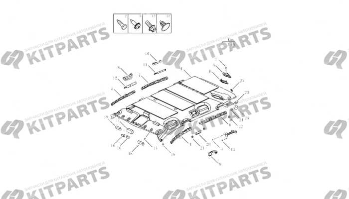 Обшивка потолка [EAST EUROPE,MIDDLE E] Geely Atlas