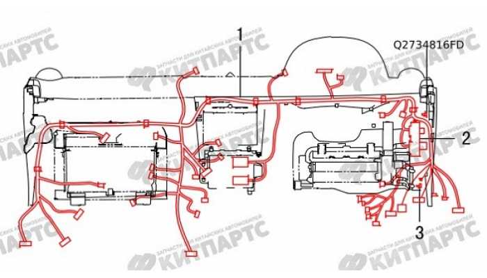 Жгут проводов панели приборов Great Wall Hover H5